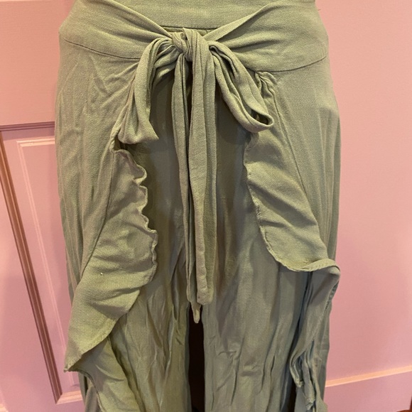 Free People boho pants sage green - Picture 3 of 4